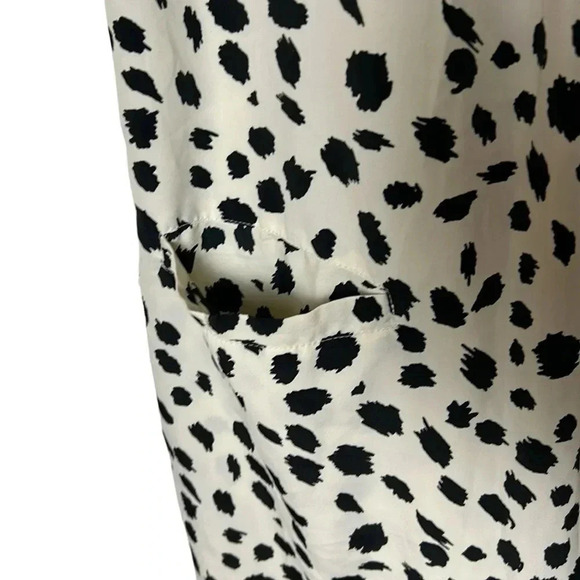 DESIGUAL pleated polka dots dress,sleeveless,B&W dalmatian,dots,pockets,like new - Picture 9 of 11